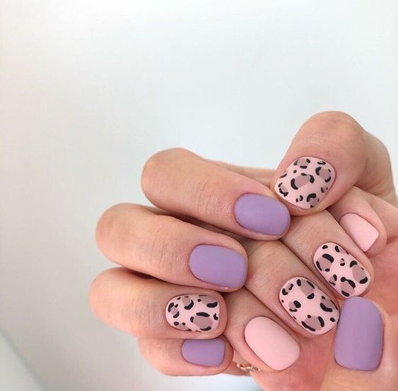 леопардовый дизайн ногтей